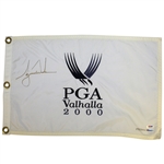 Tiger Woods Signed 2000 PGA at Valhalla Ltd Ed Embroidered Flag 193/500 UDA #BAK42887