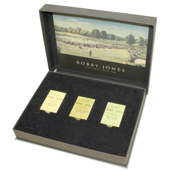 Bobby Jones Golf Ltd Ed Commemorative Flicker Books No. 1,2, & 3 - Original Case
