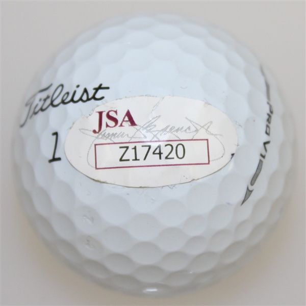 Angel Cabrera Signed Masters Logo Golf Ball FULL JSA #Z17420