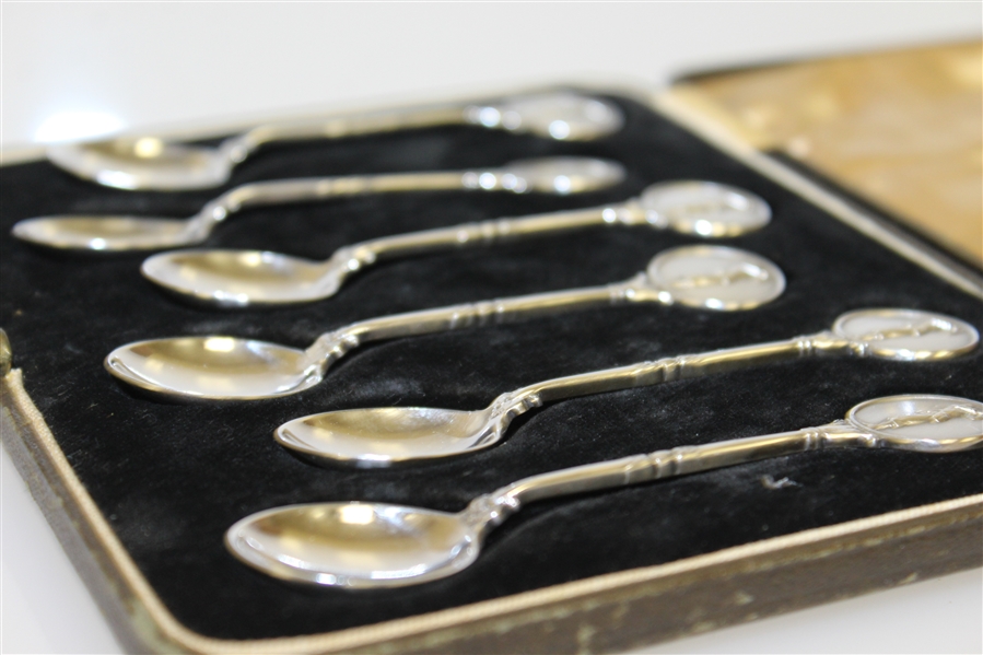 1926 - 1927 Sterling Silver Spoons by James Fenton & Co. Birmingham England in Original Fitted Case