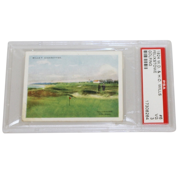 1924 Wills Golf Course Scenes Cigarette Card #6 - PSA/DNA #17308264 