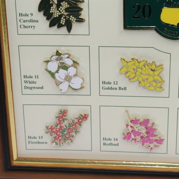 2015 Masters Tournament Limited Edition Pin Set (#078/250) - Framed