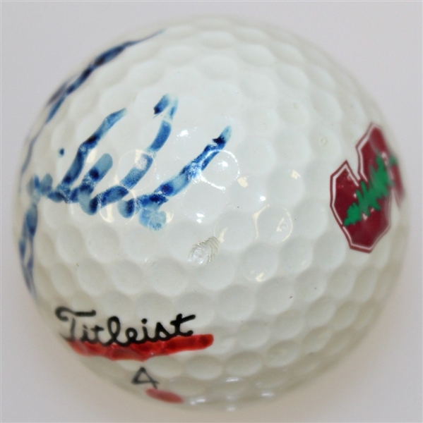 Tiger Woods Signed Stanford Logo Golf Ball (Match Used?) - Signed in College - RARE - FULL JSA #Z69217