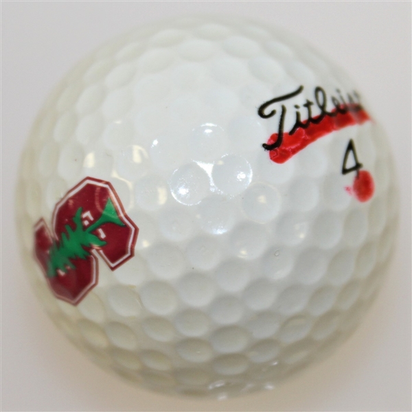 Tiger Woods Signed Stanford Logo Golf Ball (Match Used?) - Signed in College - RARE - FULL JSA #Z69217