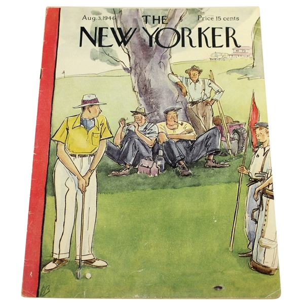 The New Yorker August 3, 1946 Magazine with Perry Barlow Golf Themed Cover