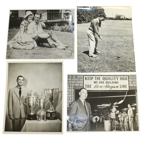 Ben Hogan's Personal Photos - With Valerie, Swinging Club, Trophies & Quality High