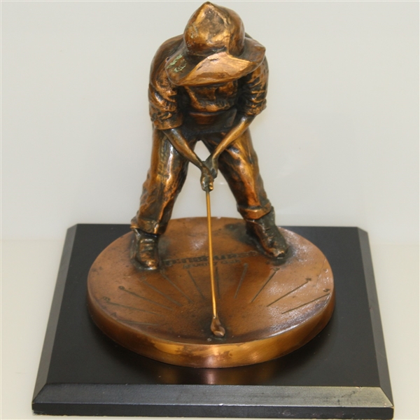 Pinehurst Country Club Balfour Large Putter Boy Bronze Sundial Statue