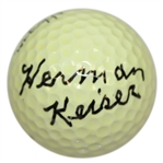 Herman Keiser Signed Hogan 4 Logo Golf Ball JSA ALOA