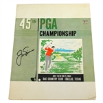 Jack Nicklaus Signed 1963 PGA Championship at DAC Country Club Program JSA ALOA