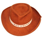 Don Cherrys Personal Burnt Orange Hook Em Beaver 100 Texas Hatters Custom Hat