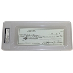 Sam Snead Signed 1991 Personal Check for the PGA Tournament PSA/DNA #83511609