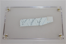 Cary Middlecoff Signed Cut - Personalized JSA ALOA