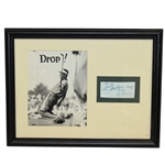 Cary Middlecoff Signed Cut with Photo Display - Framed JSA ALOA