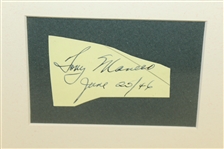 Tony Manero Signed Cut with Photo Display - Framed JSA ALOA