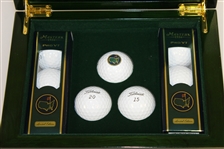 Masters 2015 Commemorative Emerald Box with Two Sleeves of Golf Balls