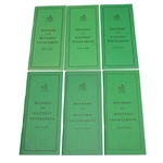 Lot of Six 'Records of the Masters Tournament' Booklets - 1982-1984 & 1987-1989