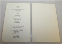 Two Ben Hogan Award Programs and Menus - 2004 & 2005