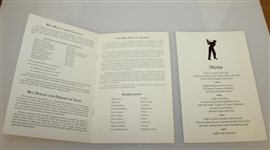 Two Ben Hogan Award Programs and Menus - 2004 & 2005