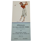 Vintage Swing Time Lady Golf Advertising Piece