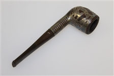 Vintage Golf Themed Sterling Silver Pipe Circa 1930