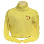 Ray Floyd's 1981 Ryder Cup USA Team Issued Cashmere Uniform Yellow Sweater