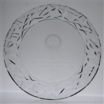 Ray Floyd's 2001 NFL Golf Classic Senior Tour Tiffany Co. Crystal Plate
