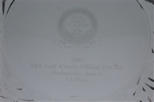 Ray Floyd's 2001 NFL Golf Classic Senior Tour Tiffany Co. Crystal Plate