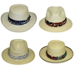 Four Don Cherry Personal Kangol Fancy Wide Strap Golf Hats - Blue, Red, Purple, & Multi