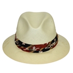 Four Don Cherry Personal Kangol Fancy Wide Strap Golf Hats - Blue, Red, Purple, & Multi