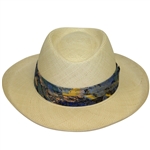 Four Don Cherry Personal Kangol Straw Fancy Strap Golf Hats - Plaid, Blue, Multi, & Thin Brown 