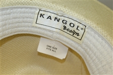 Four Don Cherry Personal Kangol Straw Fancy Strap Golf Hats - Plaid, Blue, Multi, & Thin Brown 