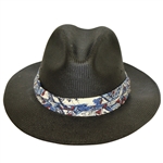 Three Don Cherry Personal Kangol Wide Strap Black Golf Hats - Blue, White, & Cream 
