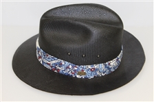 Three Don Cherry Personal Kangol Wide Strap Black Golf Hats - Blue, White, & Cream 