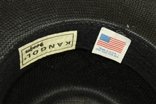 Three Don Cherry Personal Kangol Wide Strap Black Golf Hats - Blue, White, & Cream 