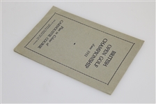 1931 British Open Golf Championship Plan in Colour of Carnoustie Course Pamphlet