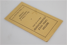 1953 British Open Golf Championship Plan in Colour of Carnoustie Course Pamphlet