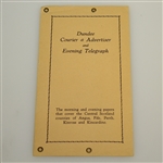 1953 British Open Golf Championship Plan in Colour of Carnoustie Course Pamphlet