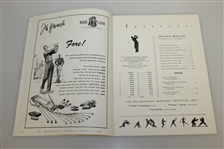 Johnny Palmer Signed 1948 Philadelphia 5th Annual Inquirer Inv. Program JSA ALOA