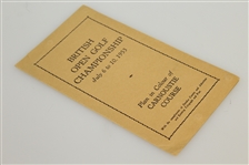 1953 British Open Championship at Carnoustie Course Plan - Hogan Winner