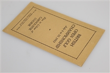 1953 British Open Championship at Carnoustie Course Plan - Hogan Winner