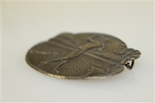 Sterling Silver Golfer Post-Swing with Clubs, Bag, & Clubhouse Themed Pin