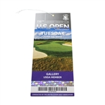 2016 US Open Tuesday Ticket - Dustin Johnson Win