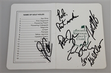 1997 Davis Cup American Team Signed Augusta National Scorecard JSA ALOA