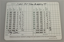 1997 Davis Cup American Team Signed Augusta National Scorecard JSA ALOA
