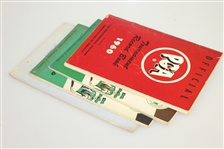 1953, 1958, & 1960 Official Player PGA Catalogs with 1960 PGA Record Book