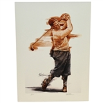 Ltd Ed Bobby Jones Post-Swing Giclee Signed by Artist Robert Fletcher #4/50