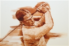 Ltd Ed Bobby Jones Post-Swing Giclee Signed by Artist Robert Fletcher #4/50