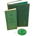 1974 Masters Ticket, 1988 Records of the Masters Booklet, & 'Story of Augusta National' Book