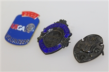 Three Medals/Pins - Cramond Brig Golf Club, M.E.G.C., & 2008 USGA Volunteer Pin