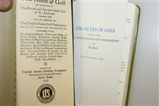 Two Rules of Golf Booklets, The 'Ri-Co' Muffler, Wilson Hint Book, Postcard, & Score Book